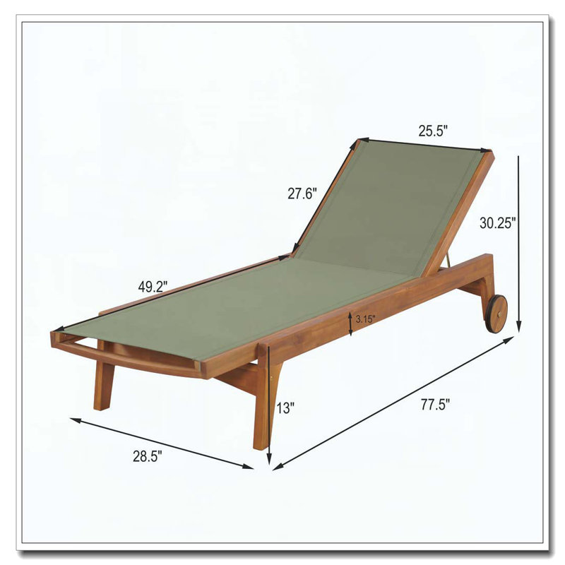 Chaise longue pour l'extérieur