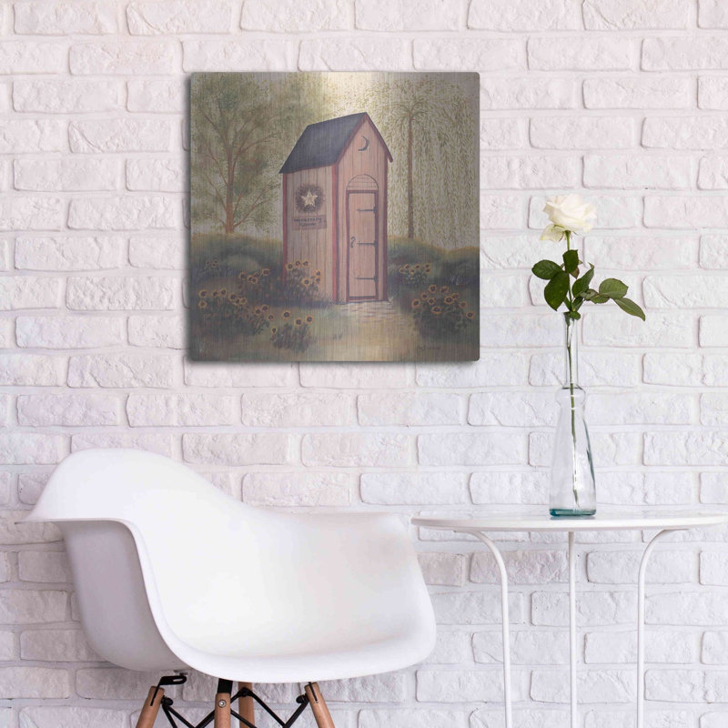 «Folk Art Outhouse I» par Pam Britton, H 24 po x l 24 po