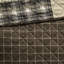 Courtepointe réversible noire / brune - grand, motif imprimé, microfibre, fermeture à glissière grand format, dossier en microfibre, taies décoratives-121313445