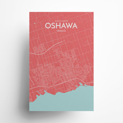«Oshawa City Map», impression
