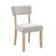 Ensemble repas moderne avec base robuste et chaises ergonomiques pour six personnes