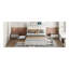 Grand lit plateforme en bois avec 2 grands tiroirs, lit gigogne simple TG, 1 ensemble de prises et ports USB, blanc