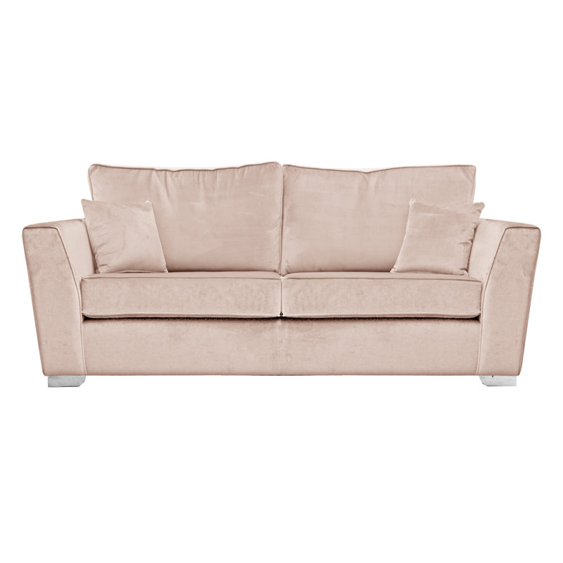 Quade Velvet Sofa, Blush