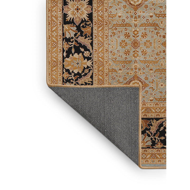 Tapis oriental brun / noir Swerting, Rectangle 4 pi x 6 pi