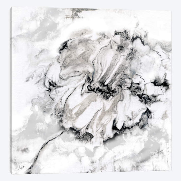 Marble Flower I - sans cadre, reproduction sur toile giclée, H 18 po x l 18 po x P 1,5 po, Pas de tapis, Toile tendue