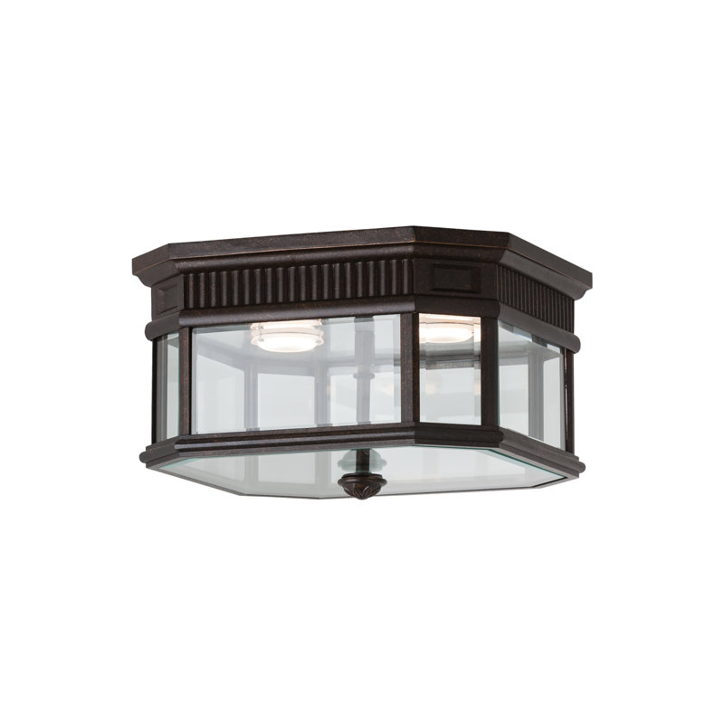 Cotswold Lane Flush Mount from Generation Lighting , Grecian Bronze, Incandescent