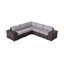 Ensemble de conversation modulaire avec coussins 7 pièces Biles