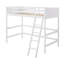 Lit mezzanine simple en bois massif avec échelle-1390081664