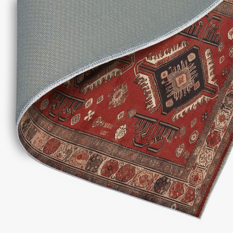 Tapis turc intérieur et extérieur brun, Rectangulaire 2 pi x 3 pi
