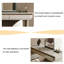 Table de meuble-lavabo extensible Light Luxury
