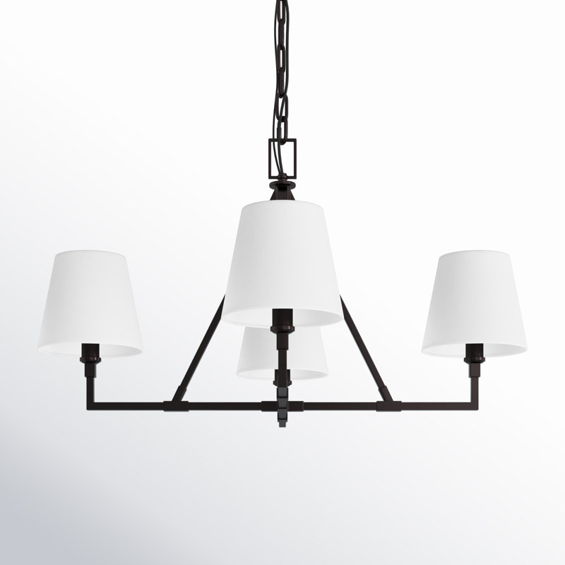 Perth 4 - Light Chandelier, 18.12" H x 31" W x 31" D, Aged Iron