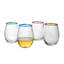 Nell Stemless Wine Glass Assorted - Multi