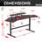 Inbox Zero TS911D Gaming Desk with Shelves & Accessory Holder-535902774