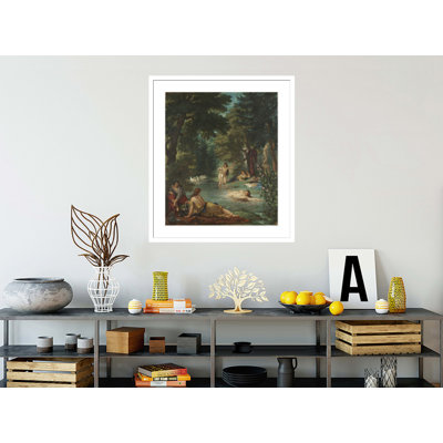 Bathers by Eugène Delacroix -Framed Giclee Print