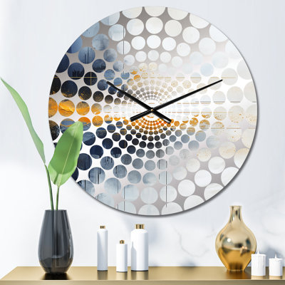 Akkash - Horloge murale peinture abstraite