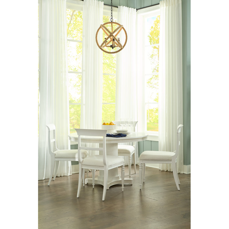 Lawrence Upholstered Dining Chair, Glazed Whisper White