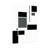 Abstract Abstract Geometric Black White Gray Pattern