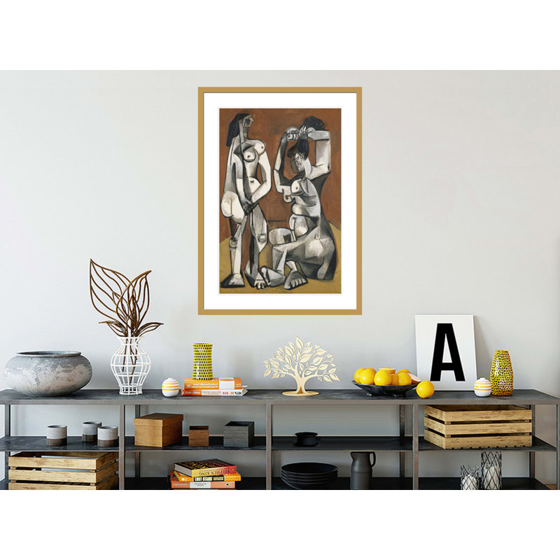 Femmes à la toilette par Pablo Picasso, impression giclée encadrée, H 41,5 po x l 29,84 po