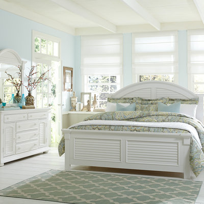 Summer House I Queen Panel Bed, Dresser & Mirror, Night Stand -  Liberty Furniture, LB607-BR-QPBDMN