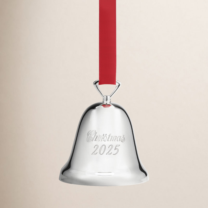 2025 Annual Christmas Bell Silverplate Ornament