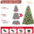 7FT Artificial Christmas Tree with LED Lights & Pine Cones