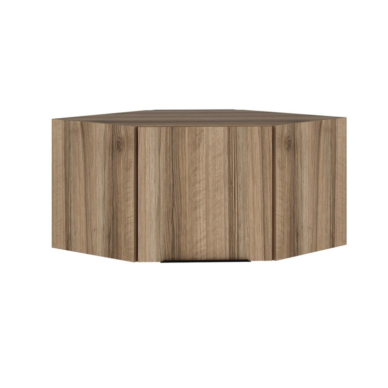 Wesa Modern Wall Cabinet, Walnut Color, 29.1 x 17.7 x 29.1 inches | 100% Melamine Coated Particle Board, Thickness: 0.7 inches | Stylish & Functional Storage Solution for Home or Office, Durable & Elegant Design