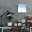  «Winter Geese» par Elle Media Group SA, art mural en verre acrylique, 12 po x 12 po