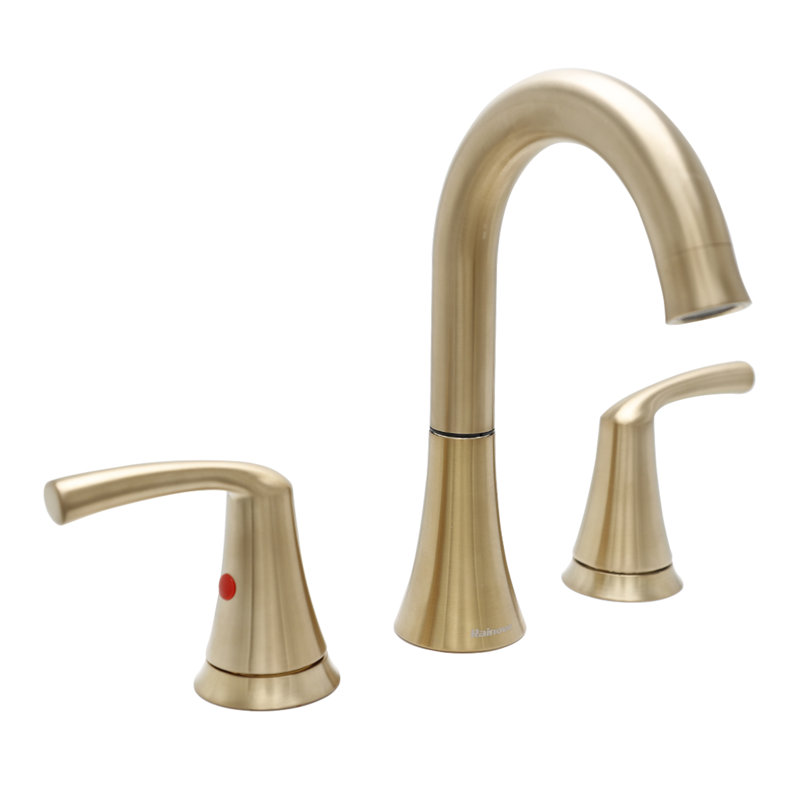 Robinet de salle de bain moderne à 2 poignées avec assemblage de bonde, aérateur économiseur d'eau, valve en céramique, installation facile, comprend bonde escamotable et outils