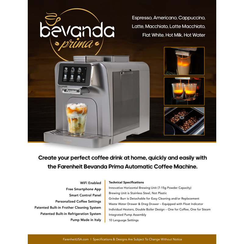 Farenheit Semi-Automatic Espresso Machine