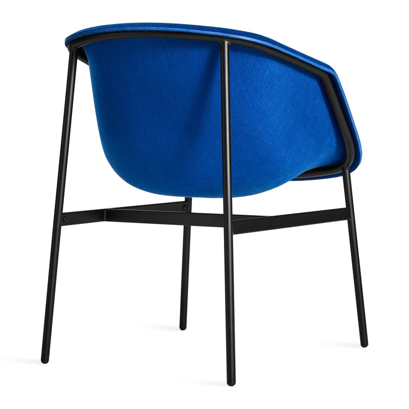 Past Life Upholstered Armchair, Black, Cobalt