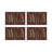 Pheasant Feathers Vegan Leather Rectangle Pebble Placemat-117536558