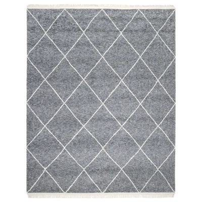 Wallis Moroccan Area Rug in Gray