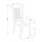3 Piece Kitchen Table & Chairs Set Contains a Rectangle Dining Room Table with Dropleaf and 2 Solid Wood Seat Chairs, Oak-60664193