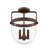  Glass Semi Flush Mount-79032436