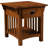 Mission Impeccable End Table With Locking Secret Compartment, Solid Wood Construction, Authentic Craftsman Design, Easy Assembly