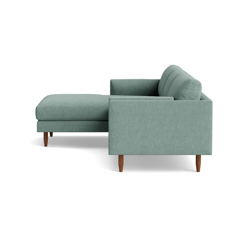 Skinny Fat Chaise Sectional, Left Hand Facing, Performance Weave - Spa