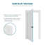 Porte intérieure simple pré-suspendue blanche à noyau solide gaucher à gauche-106871074-106871076-78590844