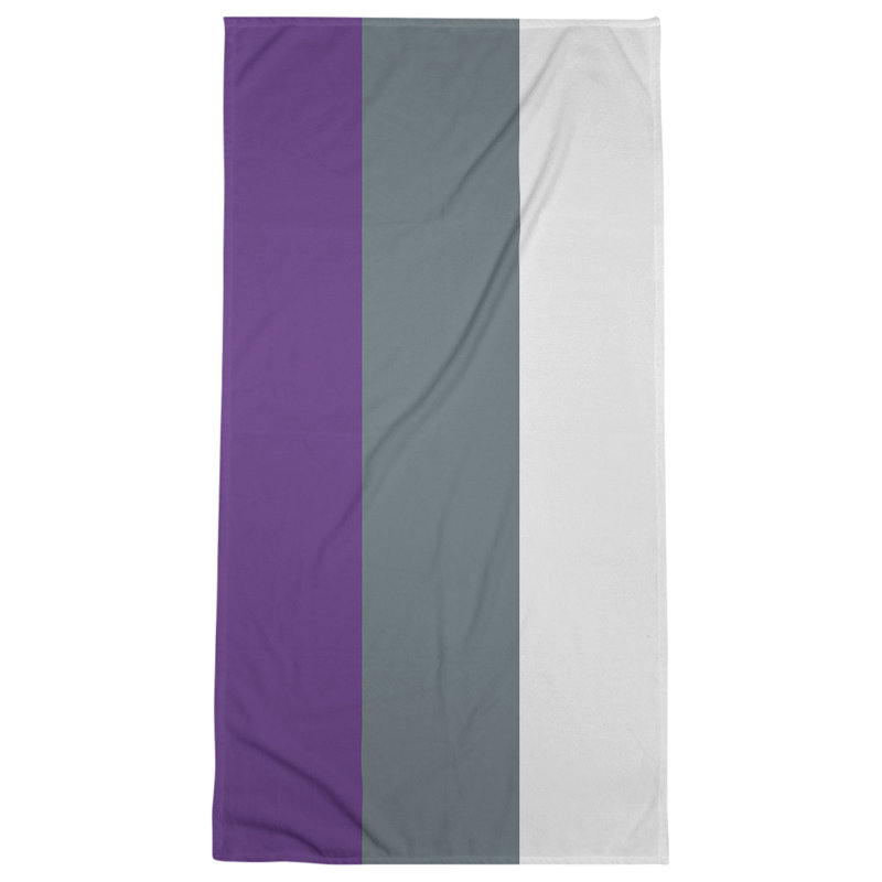 Lightweight Bath Towel, Purple/Slate Gray
