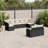 Vidaxl Garden Sofa Set Black, Cream White