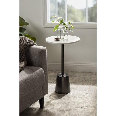 Cemil Marble Top End Table