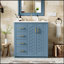 Ensemble de meuble-lavabo 30 po avec lavabo en céramique à 3 tiroirs et portes à fermeture douce-1415583907