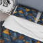 Blue Gold Modern Glam Triangles II - Modern Duvet Cover Set-109156779