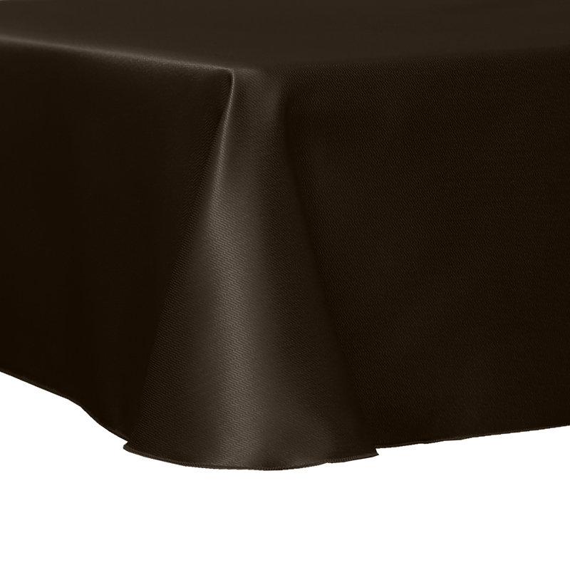 Ultimate Textile -5 Pack- Herringbone - Fandango 90 X 132-Inch Rectangular Tablecloth, Chocolate Brown