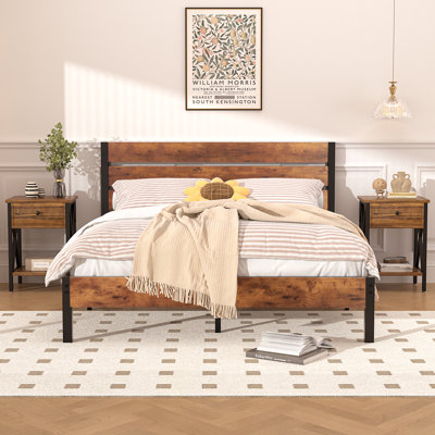 Ensemble de chambre avec lit plateforme 3 pièces Alicia