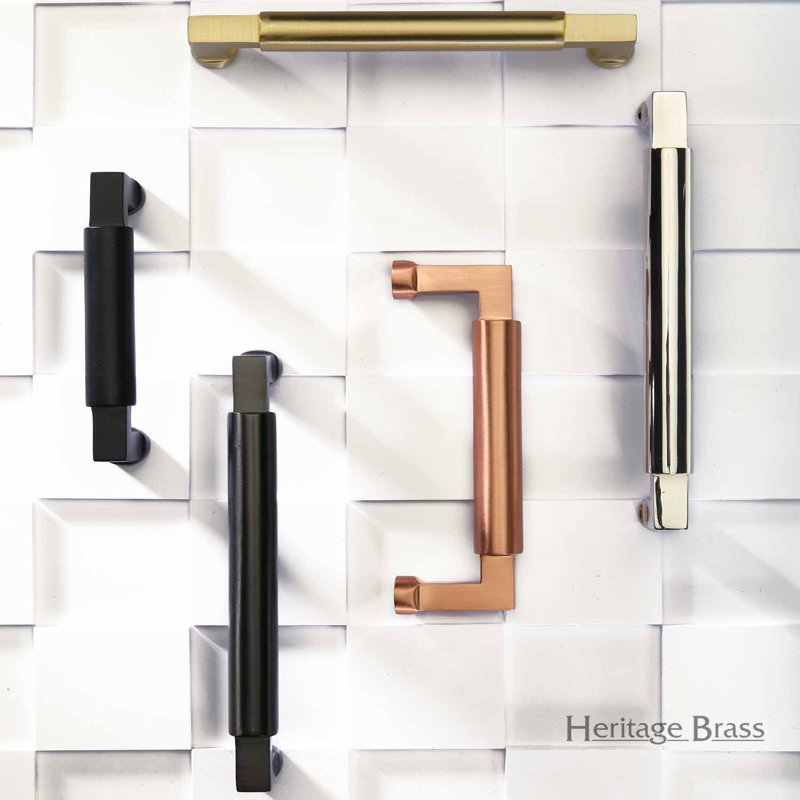 Heritage Brass Heritage Cabinet Pull Bauhaus Design, Matte Bronze, 12.8cm H x 16cm W x 14.4cm D