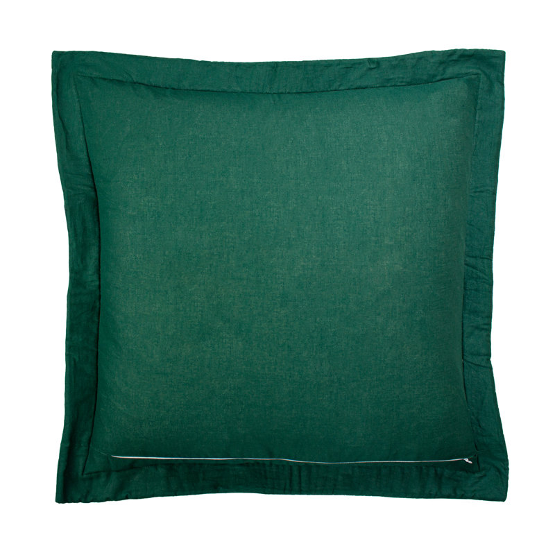 Floral Navy Square Scatter Cushion Cushion, Emerald