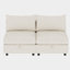 Causeuse-causeuse, canapé-lit de style Mid-Century moderne avec rangement