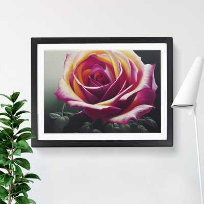 XH1022-7174X Pretty Rose Flower - Single Picture Frame Print