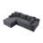 Compression Cloud Sectionals, Corduroy L Shape Modern Sofa For Home