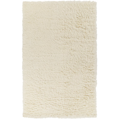 Wool Area Rug in Cream